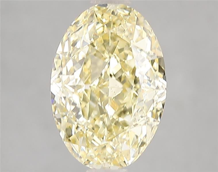 3.04 Ct. Fancy Intense Yellow Oval Lab Grown Diamond