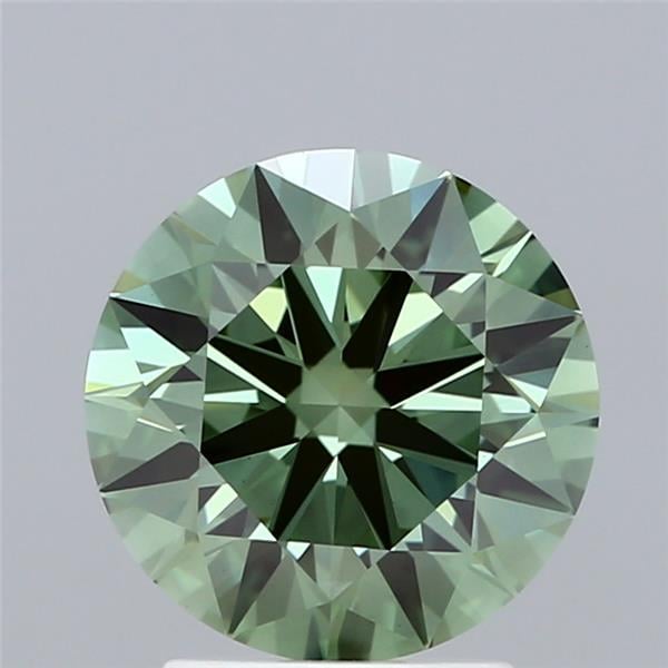 2.52 Ct. Fancy Vivid Green Round Lab Grown Diamond