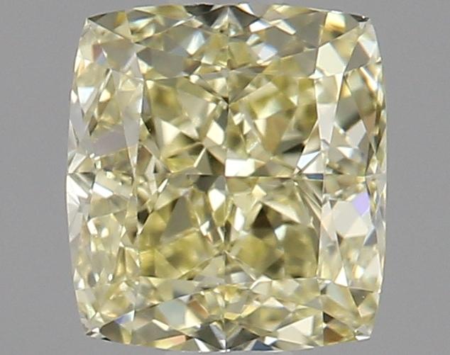 0.74 Ct. Fancy Yellow Cushion Diamond