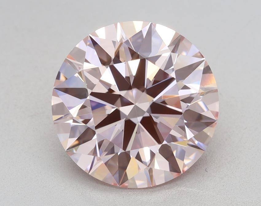 3.01 Ct. Fancy Intense Pink Round Lab Grown Diamond