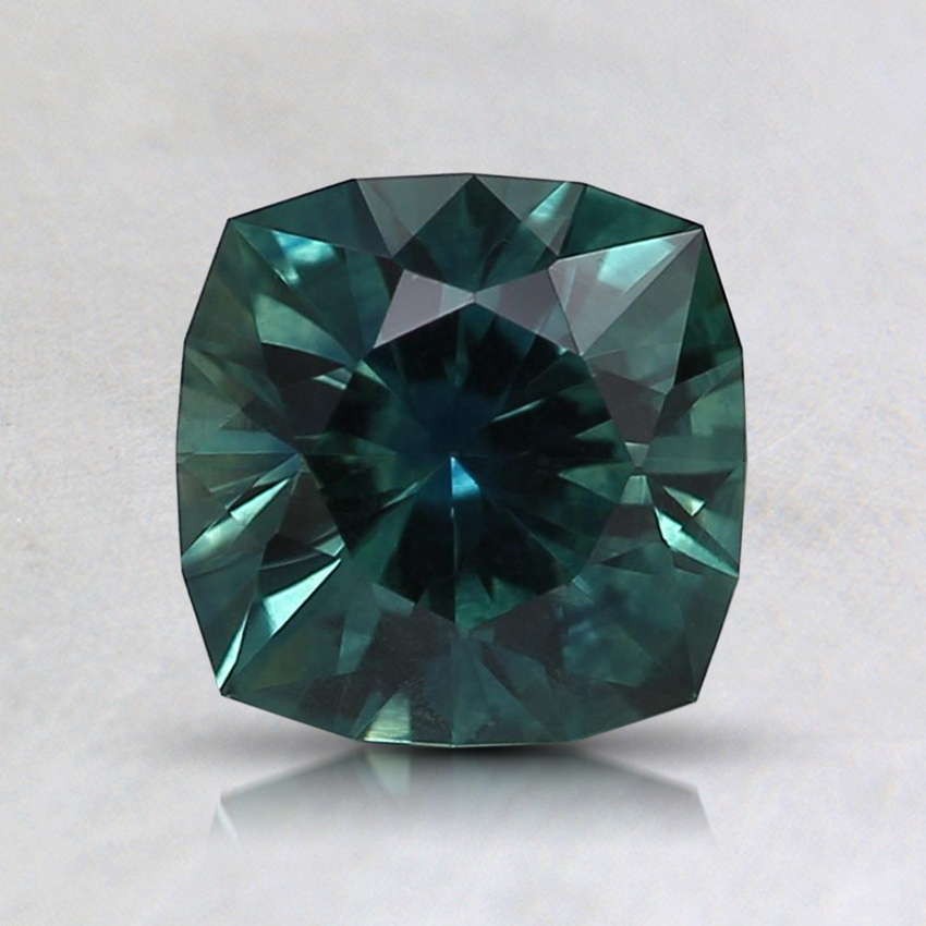 6.3mm Teal Cushion Montana Sapphire