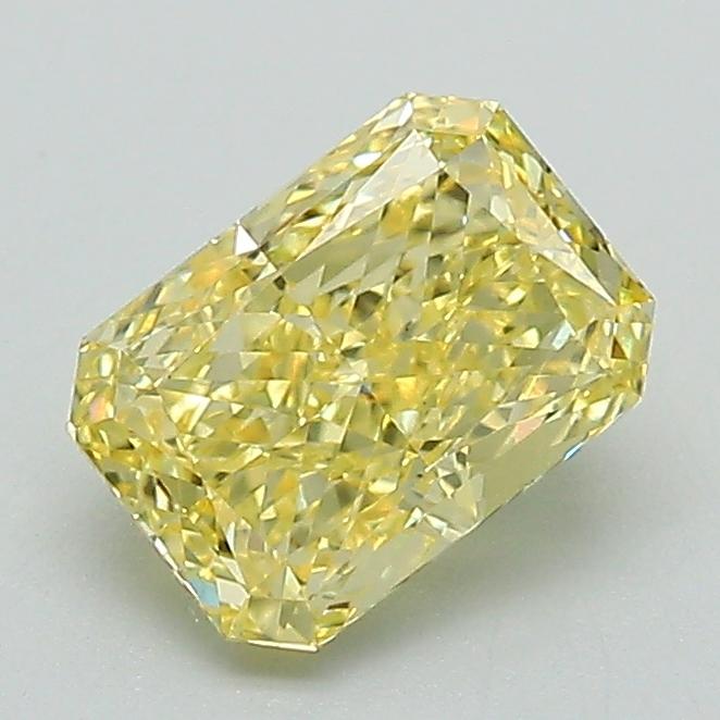 1.18 Ct. Fancy Vivid Yellow Radiant Lab Grown Diamond