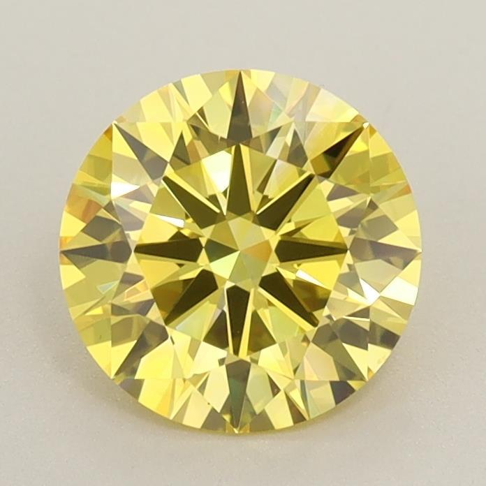 1.10 Ct. Fancy Intense Yellow Round Lab Grown Diamond