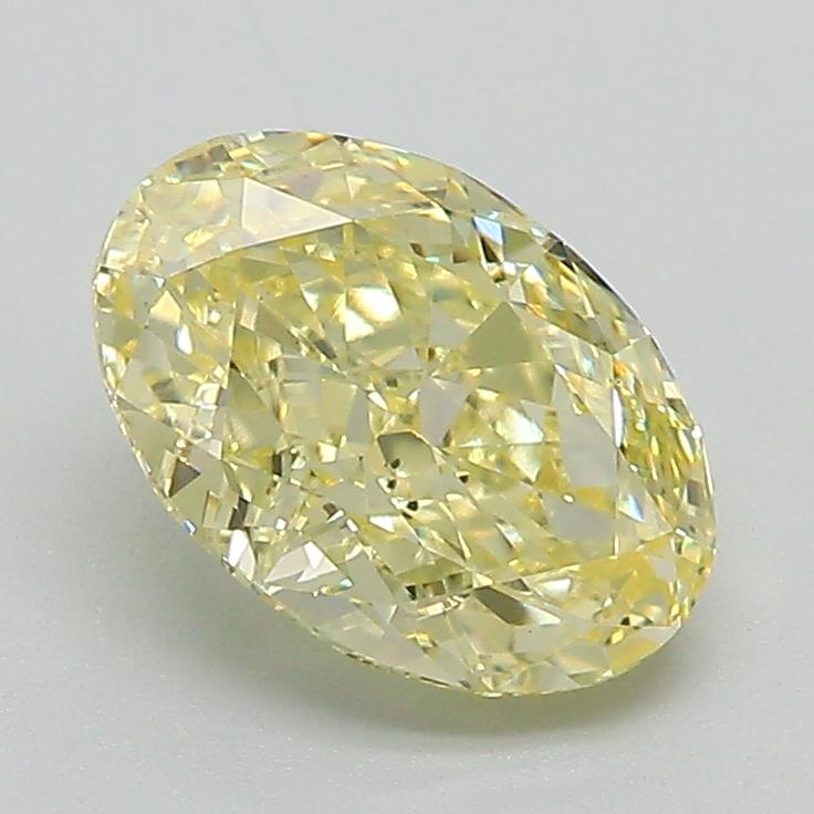 1.66 Ct. Fancy Intense Yellow Oval Lab Grown Diamond