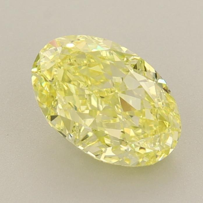 1.31 Ct. Fancy Vivid  Yellow Oval Lab Grown Diamond
