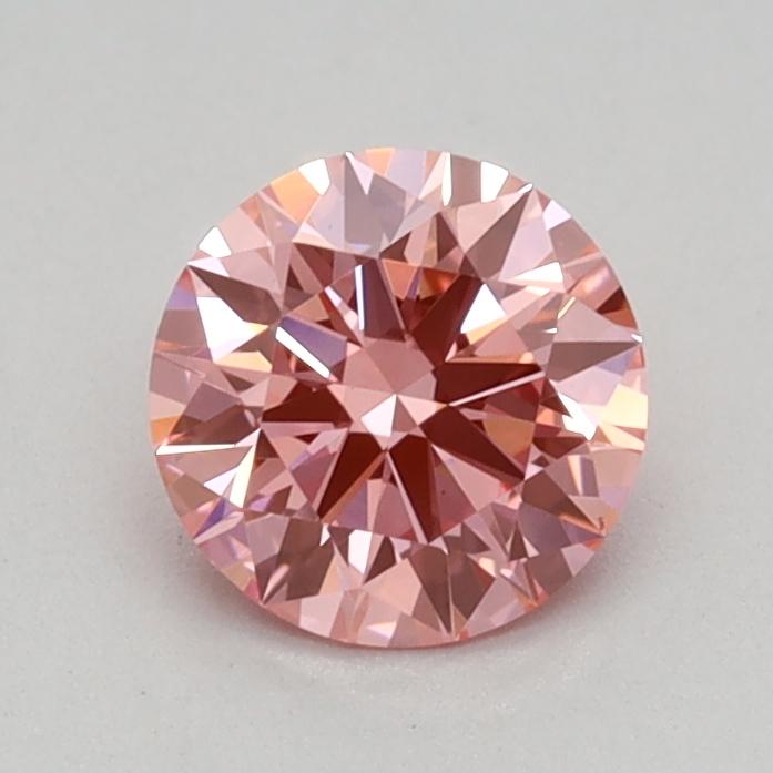 0.55 Ct. Fancy Vivid Pink Round Lab Grown Diamond
