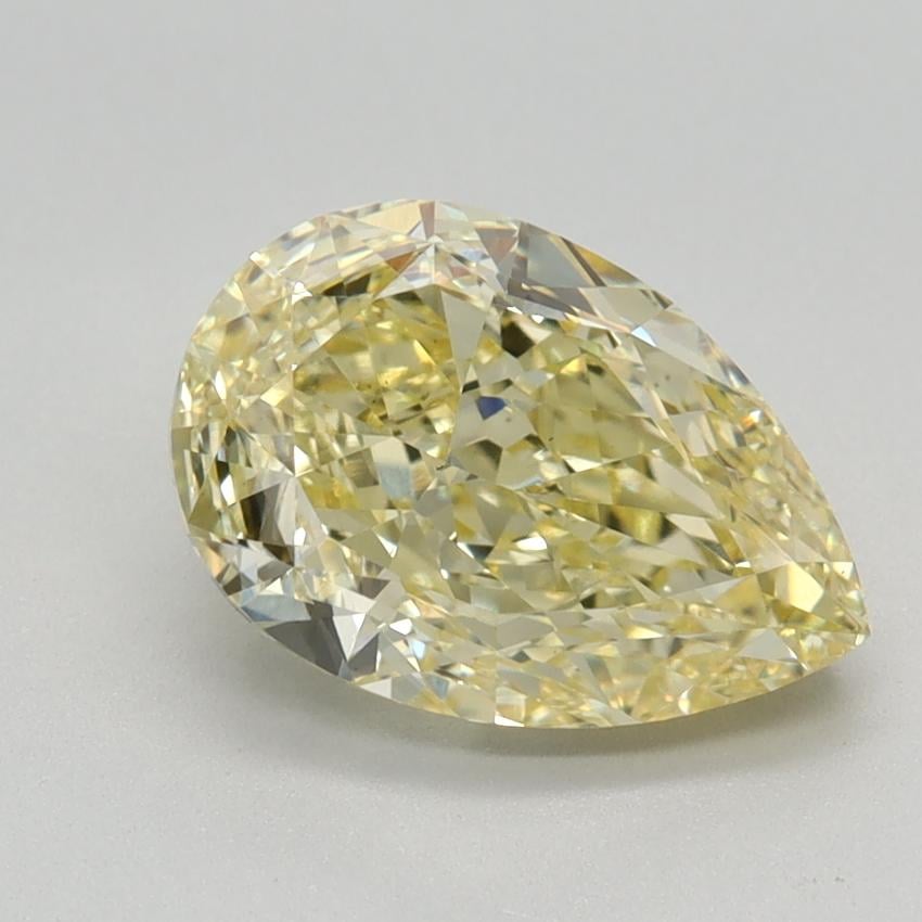 2.12 Ct. Fancy Intense Yellow Pear Lab Grown Diamond
