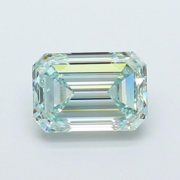 1.35 Ct. Fancy Intense  Green Emerald Lab Grown Diamond