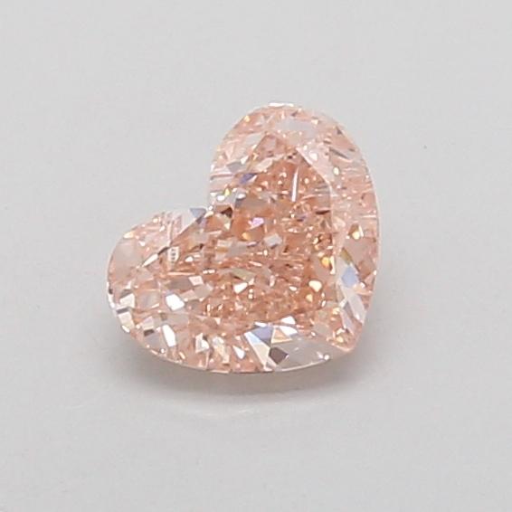 0.55 Ct. Fancy Intense Brownish Pink Heart Lab Grown Diamond