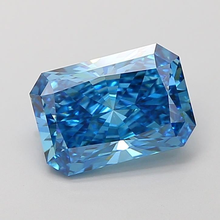 2.04 Ct. Fancy Vivid Blue Radiant Lab Grown Diamond