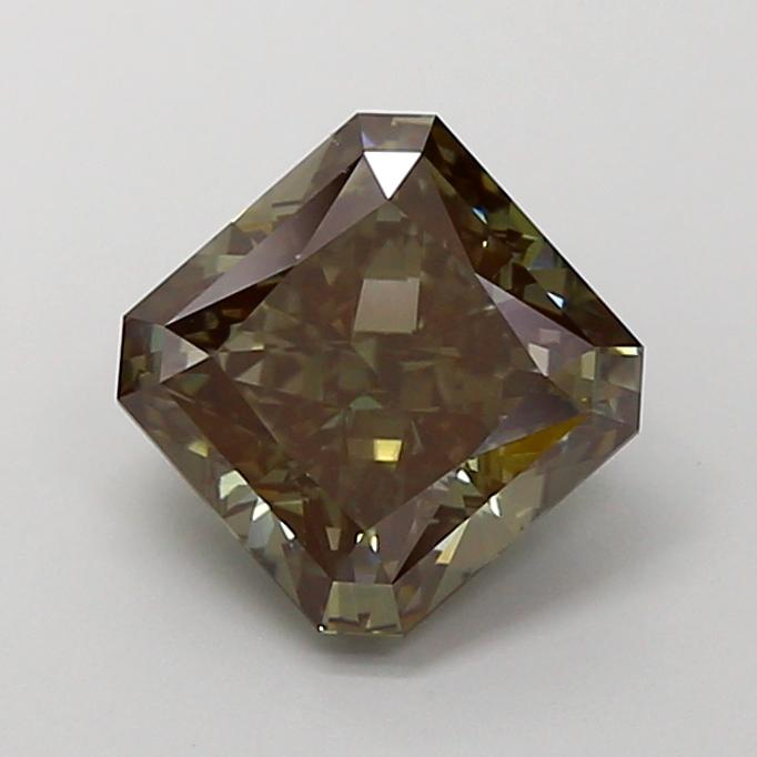 3.12 Ct. Fancy Deep Green Radiant Lab Grown Diamond