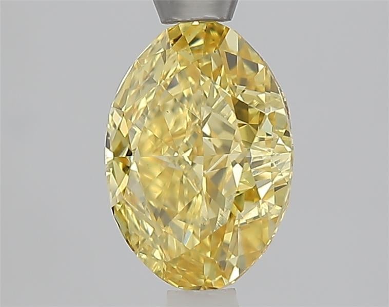 1.60 Ct. Fancy Vivid Yellow Yellow Oval Lab Grown Diamond