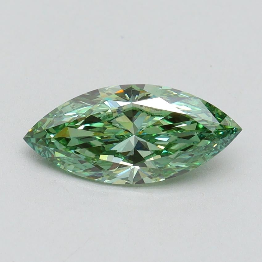 1.00 Ct. Fancy Vivid Pacific Green Marquise Lab Grown Diamond