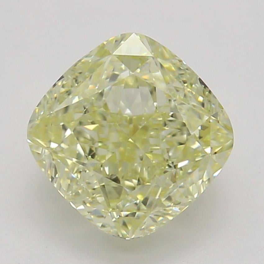1.08 Ct. Fancy Light Yellow Cushion Diamond