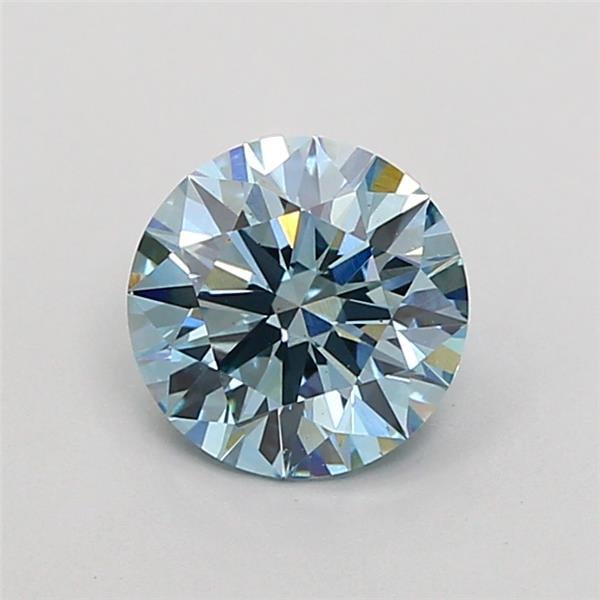 1.10 Ct. Fancy Intense  Blue Round Lab Grown Diamond
