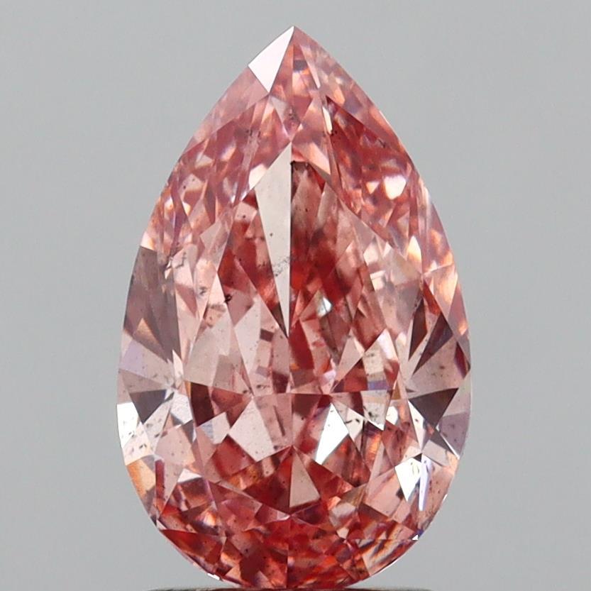 2.19 Ct. Fancy Intense Brownish Pink Pear Lab Grown Diamond