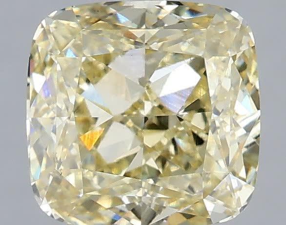 2.00 Ct. Fancy Light Yellow Cushion Lab Grown Diamond