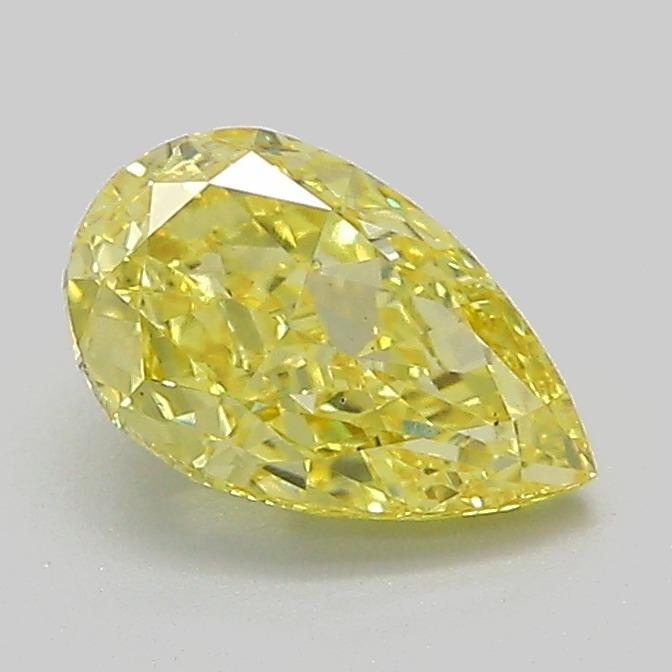 1.04 Ct. Fancy Vivid Yellow Pear Lab Grown Diamond