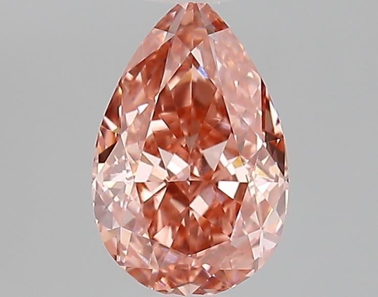 1.27 Ct. Fancy Vivid  Pink Pear Lab Grown Diamond