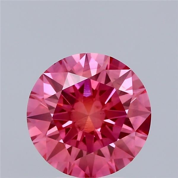 3.07 Ct. Fancy Vivid Pink Round Lab Grown Diamond