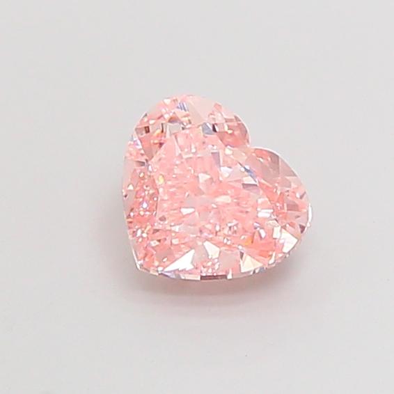 2.50 Ct. Fancy Intense  Pink Heart Lab Grown Diamond