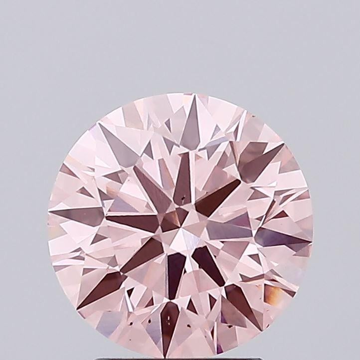 2.44 Ct. Fancy Vivid Pink Round Lab Grown Diamond