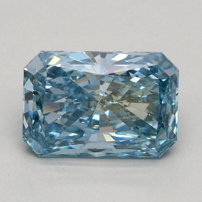 1.69 Ct. Fancy Vivid Blue Radiant Lab Grown Diamond