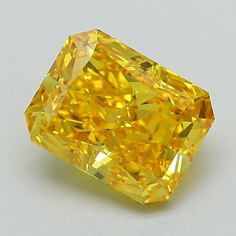 2.07 Ct. Fancy Vivid Yellow Radiant Lab Grown Diamond