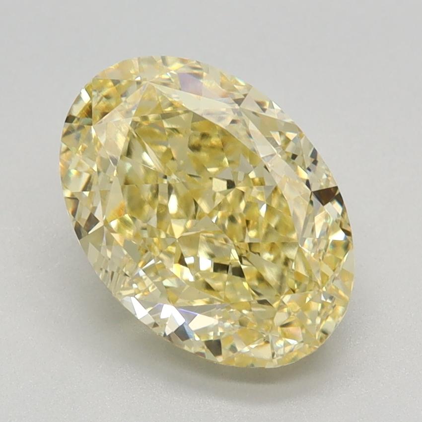 2.29 Ct. Fancy Intense Yellow Oval Lab Grown Diamond