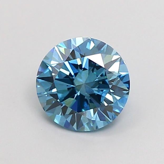1.02 Ct. Fancy Vivid Blue Round Lab Grown Diamond