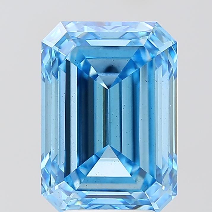 5.00 Ct. Fancy Vivid Blue Emerald Lab Grown Diamond