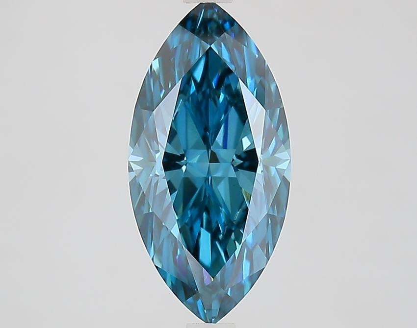 2.40 Ct. Fancy Vivid Blue Marquise Lab Grown Diamond