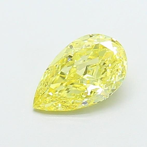 1.03 Ct. Fancy Intense  Yellow Pear Lab Grown Diamond