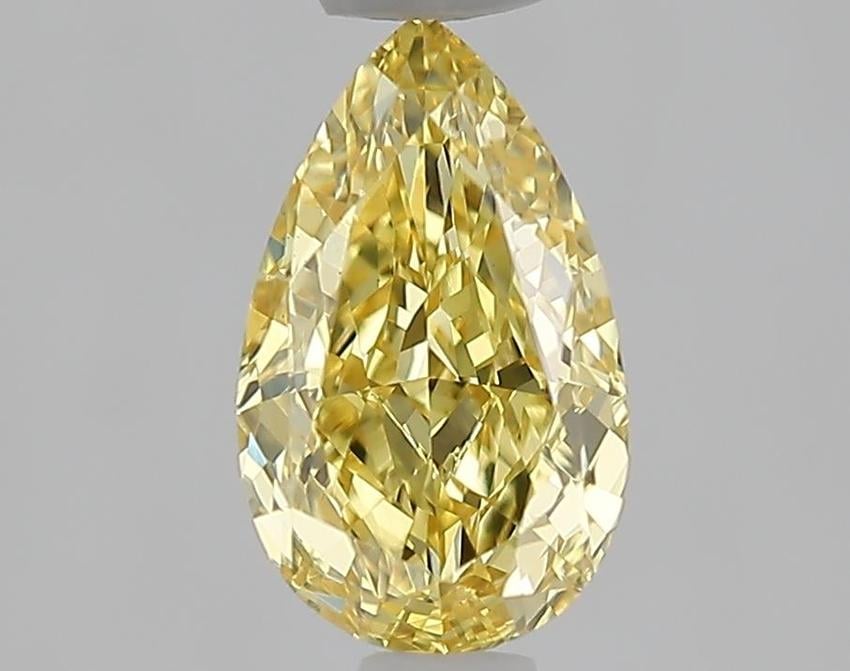 1.04 Ct. Fancy Vivid Yellow Yellow Pear Lab Grown Diamond
