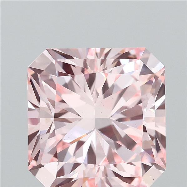 3.02 Ct. Fancy Intense Pink Radiant Lab Grown Diamond