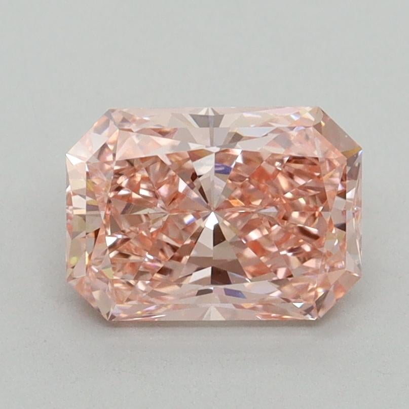 1.29 Ct. Fancy Vivid Pink Radiant Lab Grown Diamond