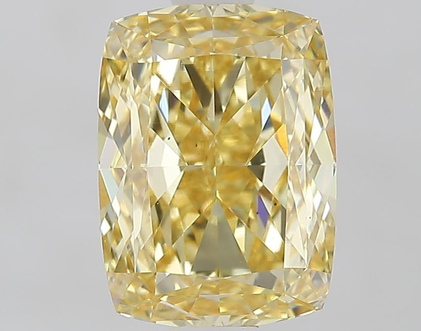 1.82 Ct. Fancy Intense Yellow Cushion Lab Grown Diamond