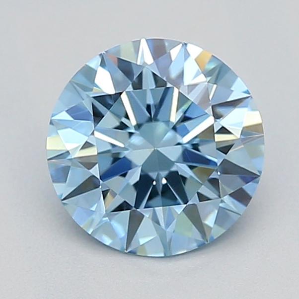 0.50 Ct. Fancy Vivid  Blue Round Lab Grown Diamond