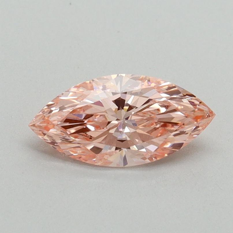0.58 Ct. Fancy Vivid Pink Marquise Lab Grown Diamond