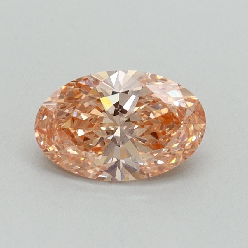 0.83 Ct. Fancy Vivid Pink Oval Lab Grown Diamond