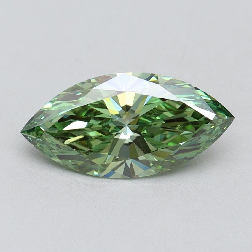 1.06 Ct. Fancy Vivid Green Marquise Lab Grown Diamond