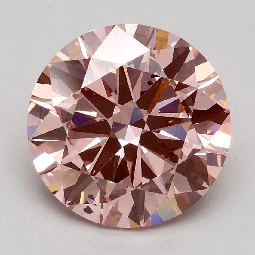 2.00 Ct. Fancy Intense Pink Round Lab Grown Diamond