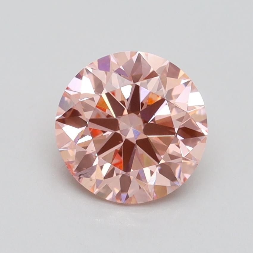 1.40 Ct. Fancy Intense Pink Round Lab Grown Diamond