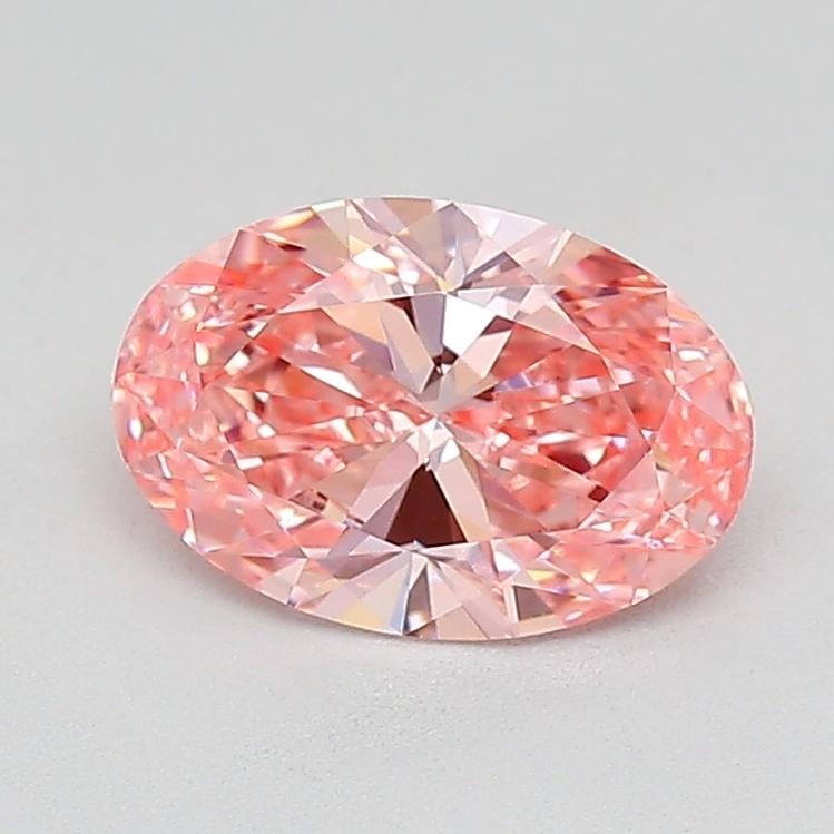 1.06 Ct. Fancy Vivid Pink Oval Lab Grown Diamond