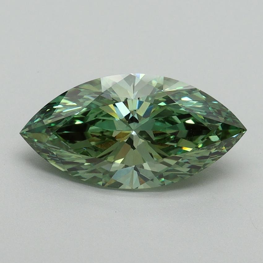 2.14 Ct. Fancy Vivid Green Marquise Lab Grown Diamond