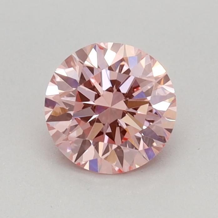 0.50 Ct. Fancy Vivid Pink Round Lab Grown Diamond