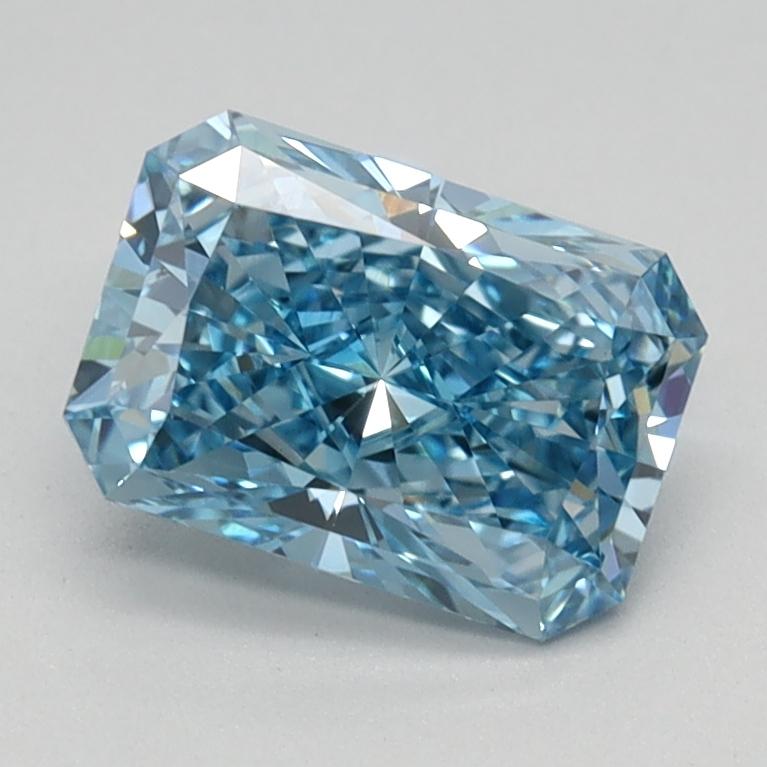 1.06 Ct. Fancy Vivid Blue Radiant Lab Grown Diamond