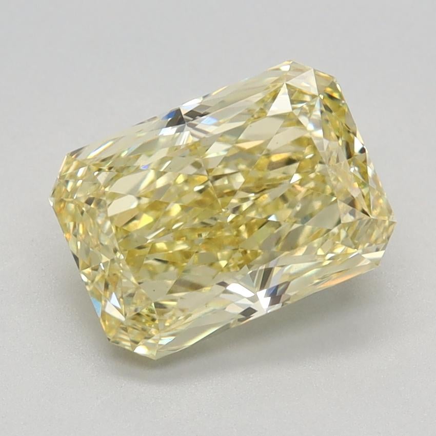 2.37 Ct. Fancy Vivid Yellow Radiant Lab Grown Diamond