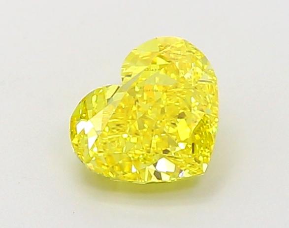 1.01 Ct. Fancy Vivid Yellow Heart Lab Grown Diamond