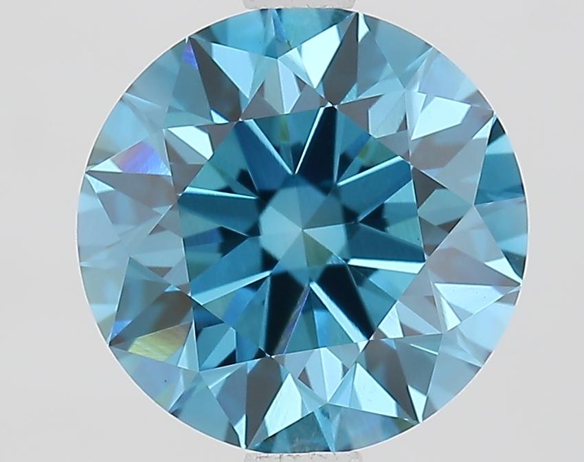 2.29 Ct. Fancy Vivid Blue Round Lab Grown Diamond